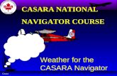 Weather for the CASARA Navigator
