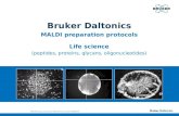 Bruker Daltonics MALDI preparation protocols Life science