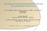 The role of european propErty within  an investment portfolio