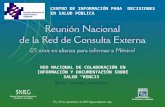 RED NACIONAL DE COLABORACIÓN EN INFORMACIÓN Y DOCUMENTACIÓN SOBRE SALUD “RENCIS”