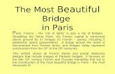 The Most  Beautiful  Bridge  in Paris