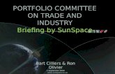 PORTFOLIO COMMITTEE ON TRADE AND INDUSTRY Briefing by SunSpace