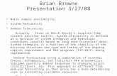 Brian Browne Presentation 3/27/08