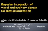 Bayesian integration of  visual  and  auditory signals  for  spatial  localization