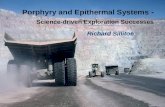 Porphyry and Epithermal Systems  - Science-driven Exploration Successes