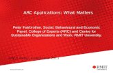 ARC Applications: What Matters