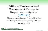 Office of Environmental Management Enterprise Requirements System  ( EMERS )