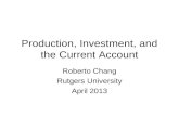 Production, Investment, and the Current Account