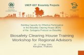 Biosafety Clearing House Training Workshop for Regional Advisors