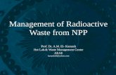 Management of Radioactive Waste from NPP