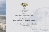 NPS Systems Engineering An Overview For CESUN – April 2008