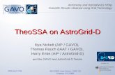 TheoSSA on AstroGrid-D