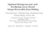 Optimal Histogram-pair and  Prediction-error Based  Image Reversible Data Hiding