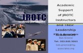 Academic Support  of JROTC  Instructors and Their  Leadership Academies
