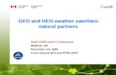 GEO and HEO weather satellites: natural partners