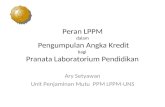 Peran  LPPM dalam  Pengumpulan Angka Kredit bagi  Pranata Laboratorium Pendidikan