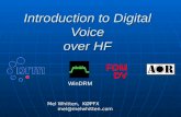 Introduction to Digital Voice over HF