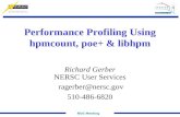 Performance Profiling Using hpmcount, poe+ & libhpm