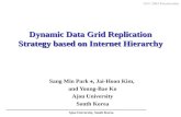 Dynamic Data Grid Replication Strategy based on Internet Hierarchy