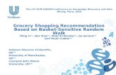 Grocery Shopping Recommendation Based on Basket-Sensitive Random Walk