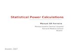 Statistical Power Calculations