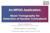 An MPGD Application: Muon Tomography for  Detection of Nuclear Contraband