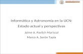 Informática y Astronomía en la UCN: Estado actual y perspectivas