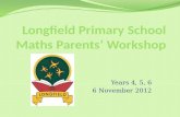 Longfield  Primary School Maths Parents’ Workshop