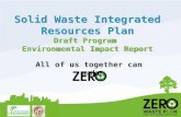 Solid Waste Integrated Resources Plan Draft Program  Environmental Impact Report