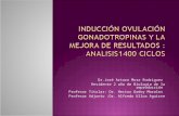 Inducción ovulación gonadotropinas y  la  mejora  de  resultados  : analisis1400  ciclos