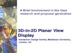 3D-in-2D Planar View Display