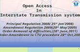 Open Access   In  Interstate Transmission system Principal Regulation 2008( 25 th  Jan’2008)
