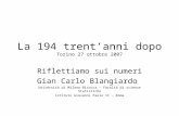 La 194 trent’anni dopo Torino 27 ottobre 2007