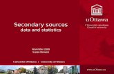 Secondary sources  data and statistics