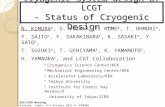 Cryogenic System design of LCGT - Status of Cryogenic Design