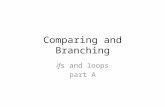Comparing and Branching