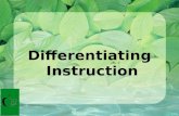 Differentiating  Instruction