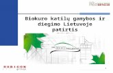 Biokuro katil ų gamybos ir diegimo Lietuvoje patirtis Nerijus Rimas