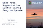 Wide Area Augmentation System (WAAS) – Program Update
