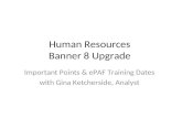 Human Resources  Banner 8 Upgrade