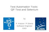 Test Automation Tools:  QF-Test and Selenium