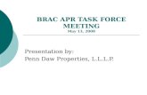 BRAC APR TASK FORCE MEETING May 13, 2008