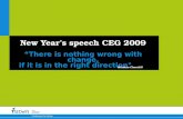 New Year’s speech CEG 2009