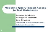 Modeling Query-Based Access to Text Databases