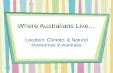Where Australians Live