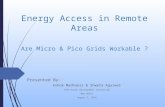Energy Access in Remote Areas Are Micro & Pico Grids Workable ?