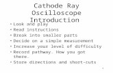 Cathode Ray Oscilloscope Introduction