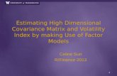 Estimating High Dimensional Covariance Matrix and Volatility Index by making Use of Factor Models