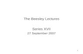 The Beesley Lectures