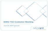 NIMO TSC Customer Meeting
